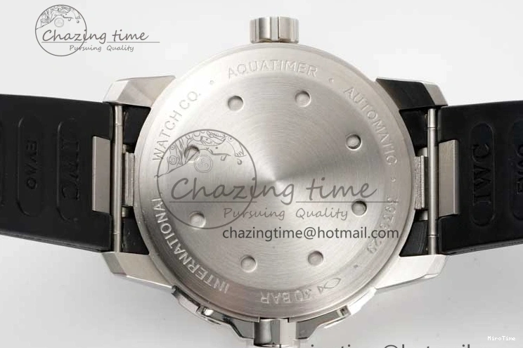 MIROTIME 1229 TechFriendly Aquatimer SS IW3290 RSF 1:1 Best Edition Black Dial on Black Rubber Strap A 7076